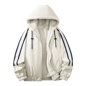 自家图有视频 加绒毛领棉衣冬季新款座山雕连帽派克棉服M2556p88图片