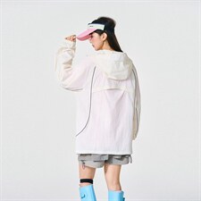 UPF50+有报告凉感轻薄透气宽松大码潮流防晒服DQC657-P48，男装防晒衣，电商B306