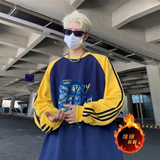 藏青拼黄袖（加绒）