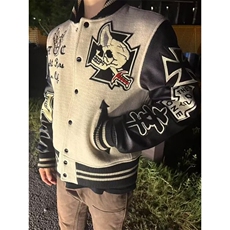 1506-1/JA1771/P119骷髅骑士棒球服修身立领vibe短款外套男，女装短外套，星座1506-1