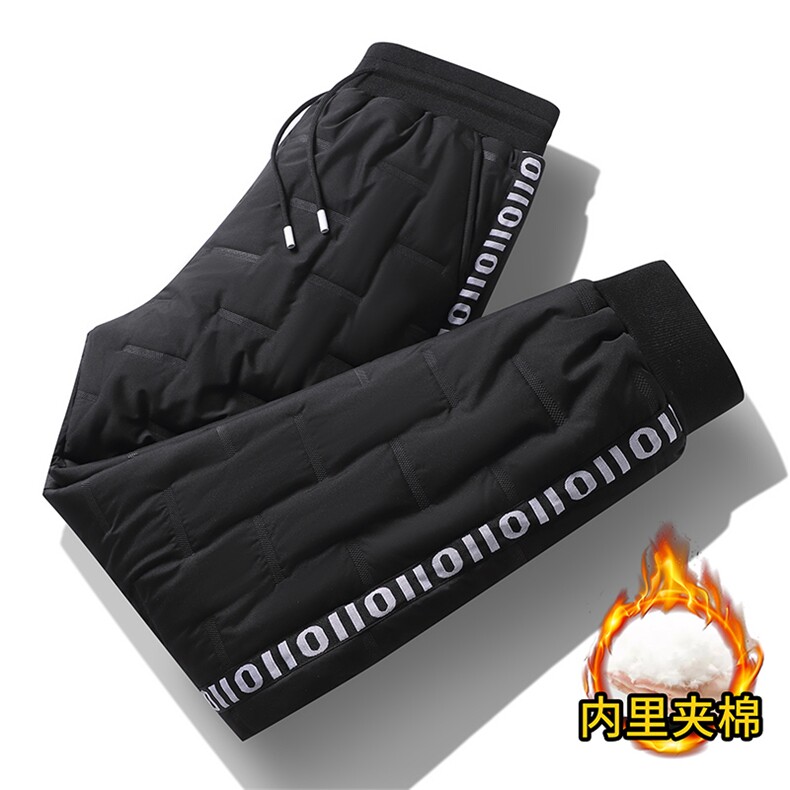 新款棉裤男棉裤男羽绒裤加绒男裤中老年棉裤男A068-PKK64-TP38,男装棉裤,电商A068