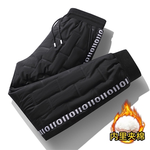 新款棉裤男棉裤男羽绒裤加绒男裤中老年棉裤男A068-PKK64-TP38图片