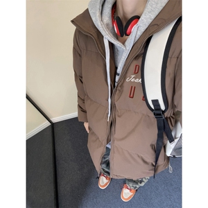 抖音品质美式字母印花潮牌立领冲锋棉衣外套MY23411特批70控118图片