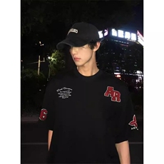【有货】DT3053-特P40新款美式重工刺绣短袖T恤男女潮牌夏季T恤，男装T恤，星座603-2