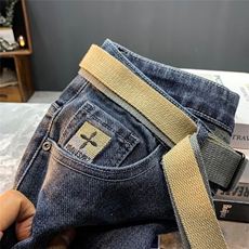 1506-1/K11811/P44潮牌高端牛仔裤潮牌低印花牛仔裤男士修身百搭，男装牛仔裤，星座1506-1