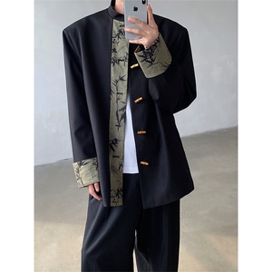 现货！25秋冬新中式竹叶设计感礼服西装外套XZ94-P138图片