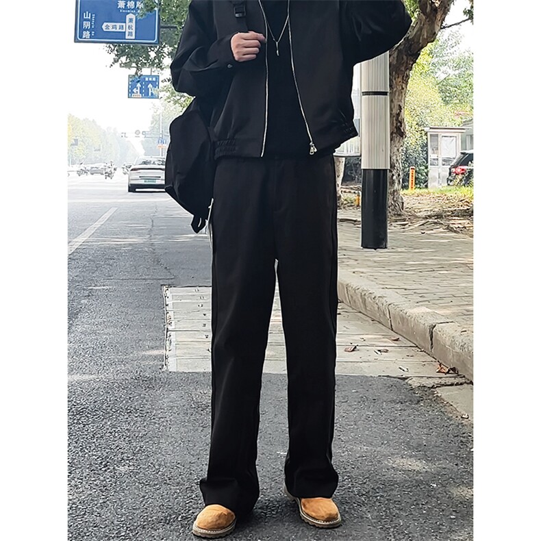 秋冬加厚毛呢小西裤男士休闲裤商务修身直筒长裤子8250/P55/控88,男装西裤,星座1412-2