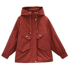 2020冬季新款时尚休闲刺绣连帽棉衣，女装棉衣/棉服，涵亦佰惠