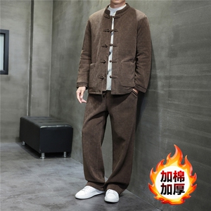 2025冬季风套装中式复古唐装棉衣欧棉绒保暖棉袄TZ2533-P205图片