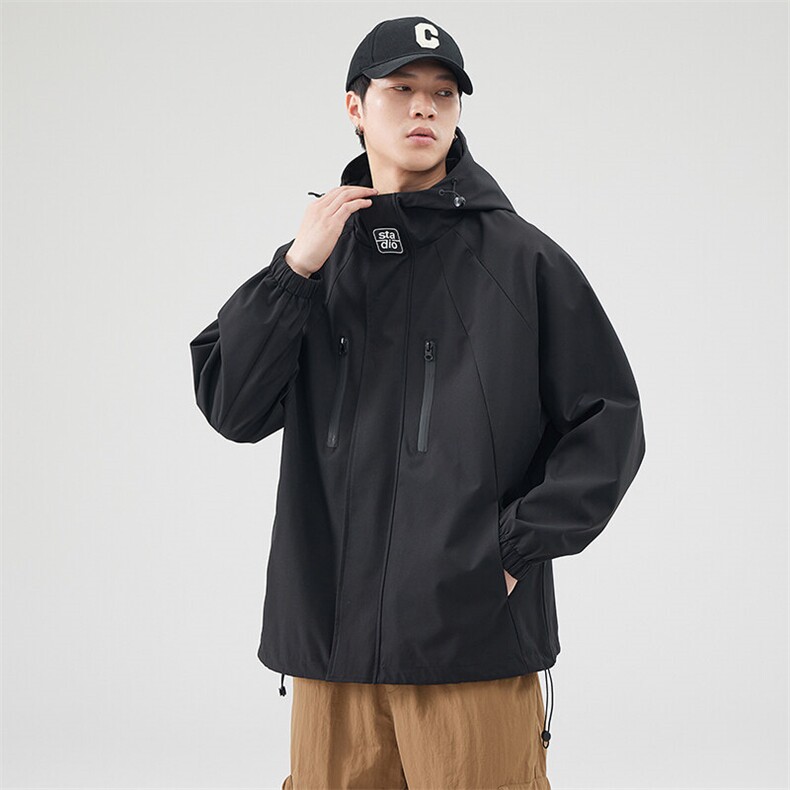 秋季现货户外夹克男连帽冲锋衣外套DSA157B-JK7812-P68,男装夹克,电商A157B