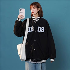 2025春季新品男夹克外套棒球服情侣款时尚棒球服港风宽松上衣男女，男装夹克，星座1210-1