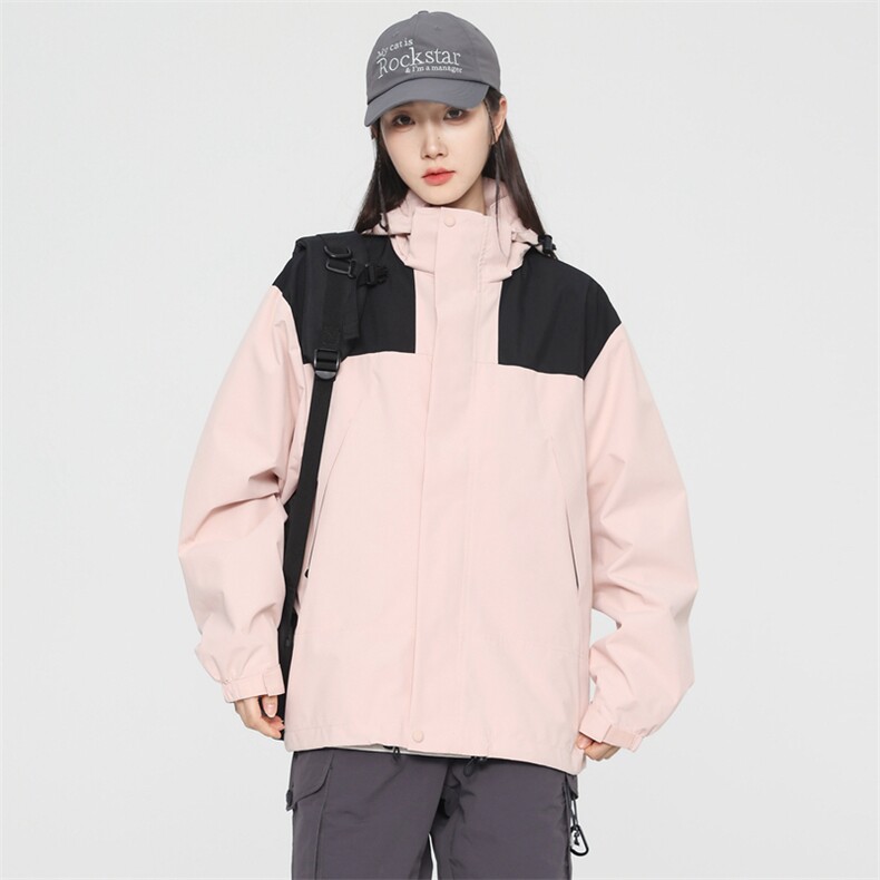 2025秋季户外三防冲锋衣夹克男女同款连帽防风登山外套23657-P30,男装夹克,星座1402-3