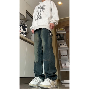 2024春款现货伐木工装牛仔裤男宽松直筒裤GK07-P55-限价68图片