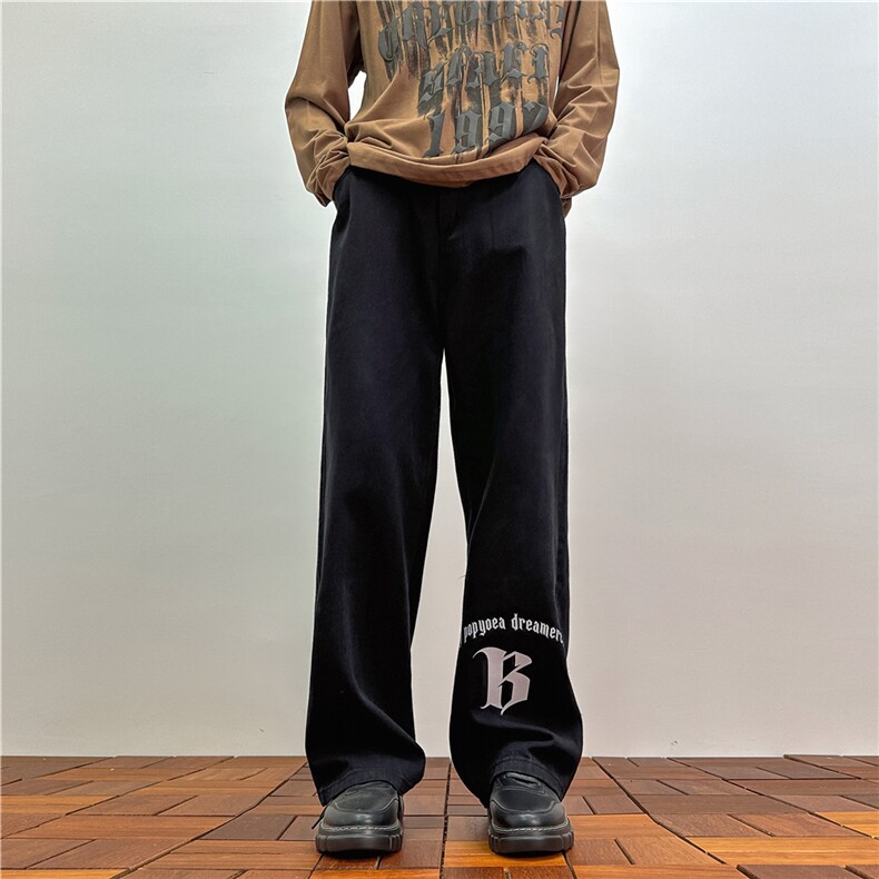 k1023-p55-控78M-5XL港风高阶黑暗破洞宽松大码牛仔裤,男装牛仔裤,星座116