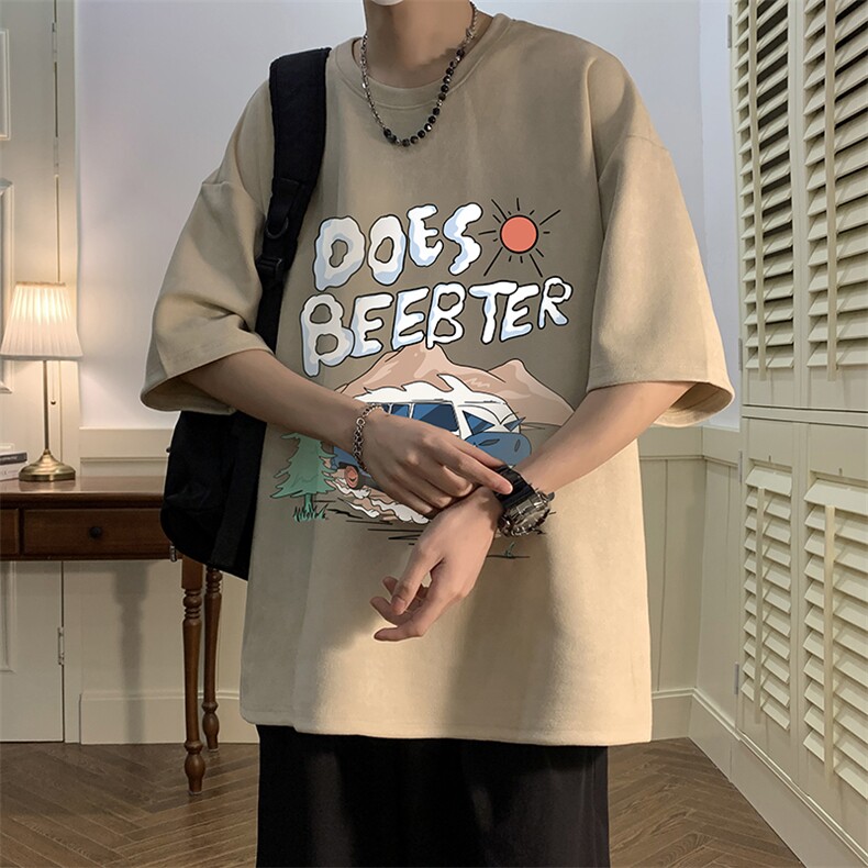 麂皮绒短袖t恤男大码半袖男JD82269-P25,男装T恤,电商A040