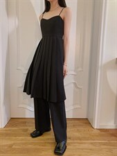 现货夏款现货吊带百褶裙西装裤两件套可分开，女装背心吊带，LION&CAT(2F)