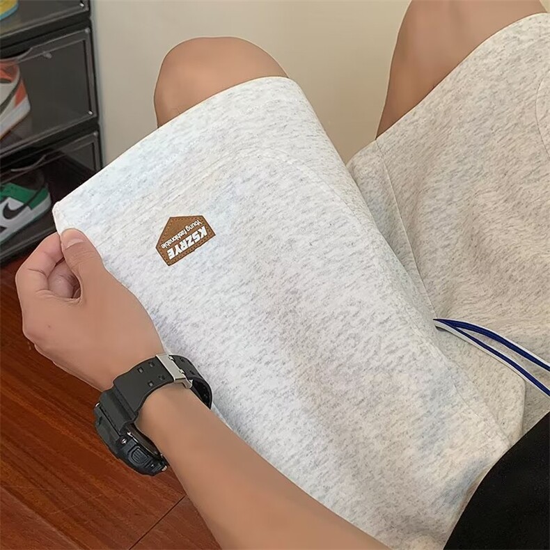 美式高街篮球运动裤男夏季新款宽松直筒裤阔腿休闲短裤K7174-P26,男装休闲裤,星座512-3