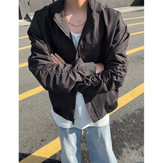26春装新款美拉德立领飞行夹克boxy廓形休闲百搭外套上衣JK6500，男装夹克，电商A486