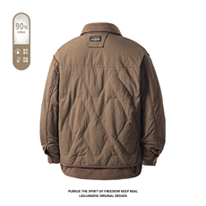 2025冬季新款港风白底大码90%白鸭绒羽绒服M-4X688-特P208，男装羽绒服，电商A022