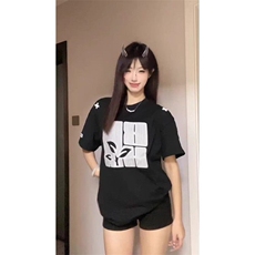 万针全刺绣工艺高品质260克纯棉双纱美式高街宽松短袖T恤特P33，男装T恤，电商A486