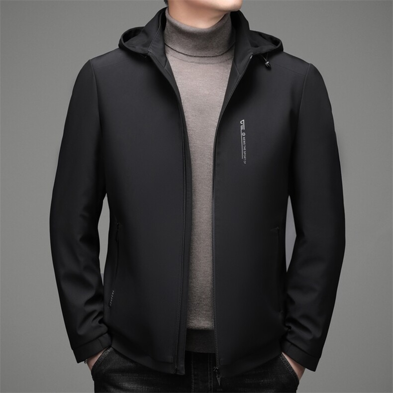 棉衣连帽外套男秋冬季2023新款棉服中年商务休闲爸爸装保暖棉袄,男装棉衣,电商B212（原钱塘6029）
