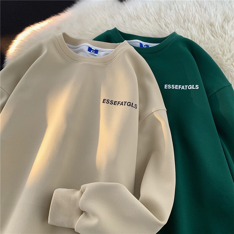 港风2026秋季新款宽松长袖套头卫衣情侣秋装大码外套男装S227-P48，女装短外套，电商A233-1