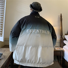 主推港风渐变色情侣装男装棉衣宽松棉服冬装加厚外套G1036P128，男装棉衣，电商A339