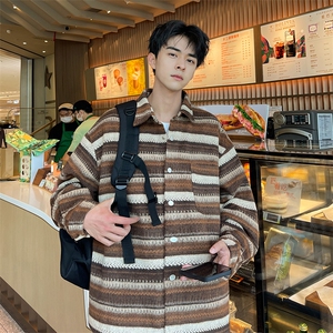 户外外套男春秋季百搭宽松潮流衣服学生运动夹克图片
