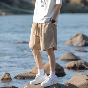 直播品质 日系宽松潮牌短裤男夏季 A403P45图片