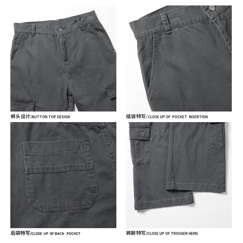 2025春季新款白底大码美式水洗炮弹裤M-5XGK25162-特P55,男装牛仔裤,电商A022