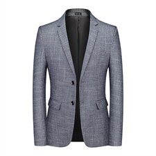 春秋款男士西服薄款上衣中年商务休闲纯色单排扣便西男装潮流百搭，男装西服，电商B212（原钱塘6029）