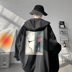连帽夹克男大码胖子棒球服上衣外套JK65365-P45，男装夹克，电商A040