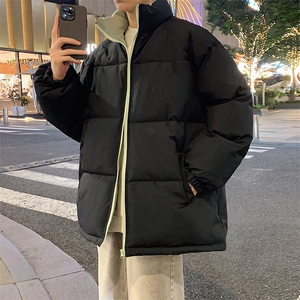 冬季纯色立领棉衣男加厚棉服潮流棉袄子休闲外套MY123-P60图片