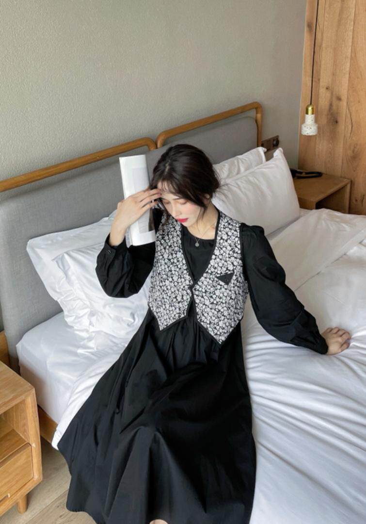 现货秋季俩件套连衣裙，女装连衣裙，欧尚时