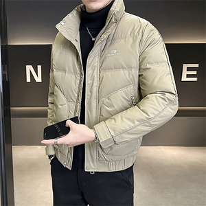 M-4XL B353 9865 P185 卡2025标年连帽冬季男士羽绒服加厚外套图片