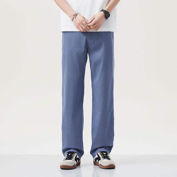 夏季男士宽松休闲裤薄款清凉冰丝感仿牛仔裤Y3166-P45现货外贸，男装牛仔裤，星座224-3