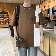 25167-特P40夏季休闲时尚T恤男短袖打底衫青少年潮牌印花T恤，男装T恤，电商D310B