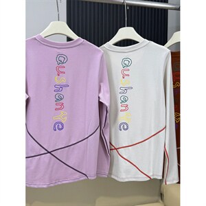 高品 户外山系情侣哈苏分割明线印花休闲长袖T恤男女 A1351-P58，男装T恤，星座1505