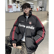 F585P103美式复古撞色棉服2024新款加厚保暖棉袄冬季，男装棉衣，星座512-6