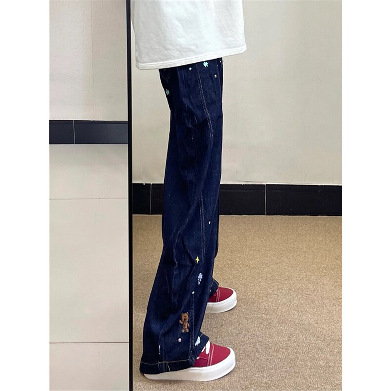 【高质量档口现货特批53量大可谈】男女印花牛仔裤610A-N33102,男装牛仔裤,星座610A