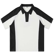 得物抖音二开240克重磅纯棉拼接撞色POLO翻领潮牌短袖T恤DT44，男装T恤，电商A486