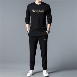 S3063-2钱塘2020-2春秋薄款时尚休闲帅气中青年男士长袖卫衣P137,男装休闲套装,钱塘207-2