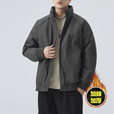 现货美式高街休闲棉衣夹克三防立领纯色户外工装加厚棉服外套，男装夹克，电商A486