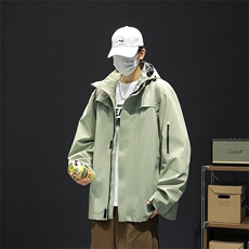 新款男女高品质户外登山服青少年学生冲锋衣夹克外套HS6606-P65，男装夹克，星座1206（原A206）