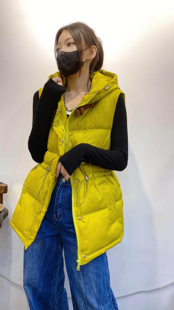 现货欧货抽绳马甲，女装马甲，帝瀛 DY