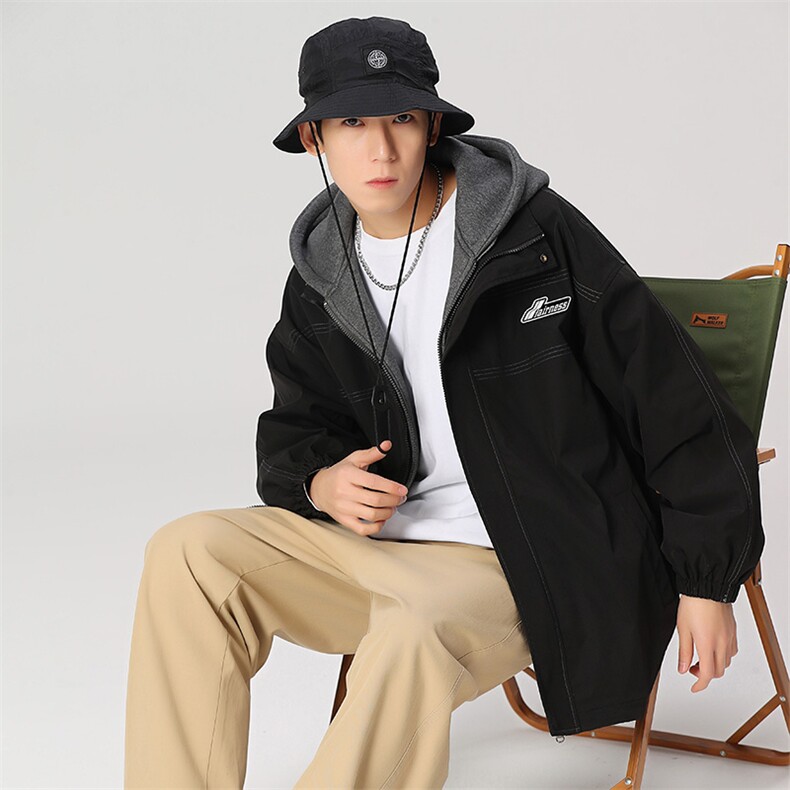 秋冬款棒球服外套男潮牌潮流字母刺绣情侣学生夹克22110-P80控128图片