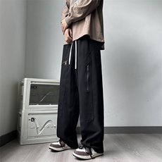2024新款潮牌宽松直筒休闲裤秋季美式街头工装裤男士K7439-P40，男装休闲裤，星座512-4