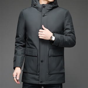 V3587钱塘2020-3冬季厚款商务休闲中年男士80鸭绒羽绒服P230图片