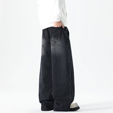 2025年秋季新款美式高街直筒牛仔裤M-2XL-K2563-特P45，男装牛仔裤，星座417-1（原电商B245）