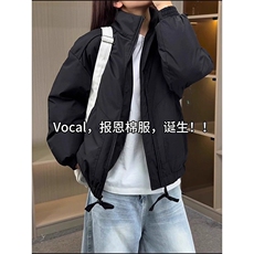 现货冬季美式休闲加厚雪山外套夹克立领纯色三防户外工装棉服，男装夹克，电商A486